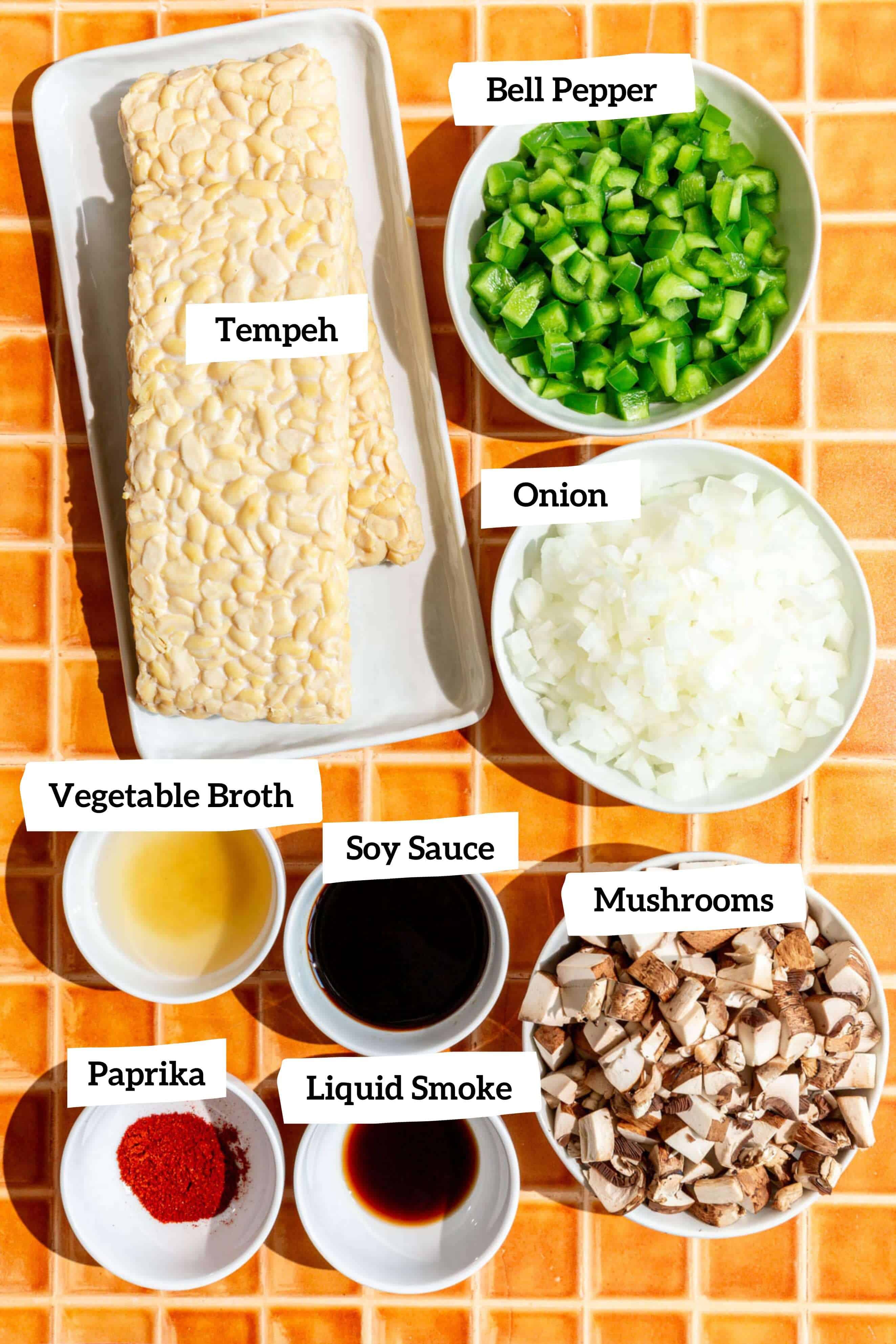 Scrambled Tempeh Ingredients
