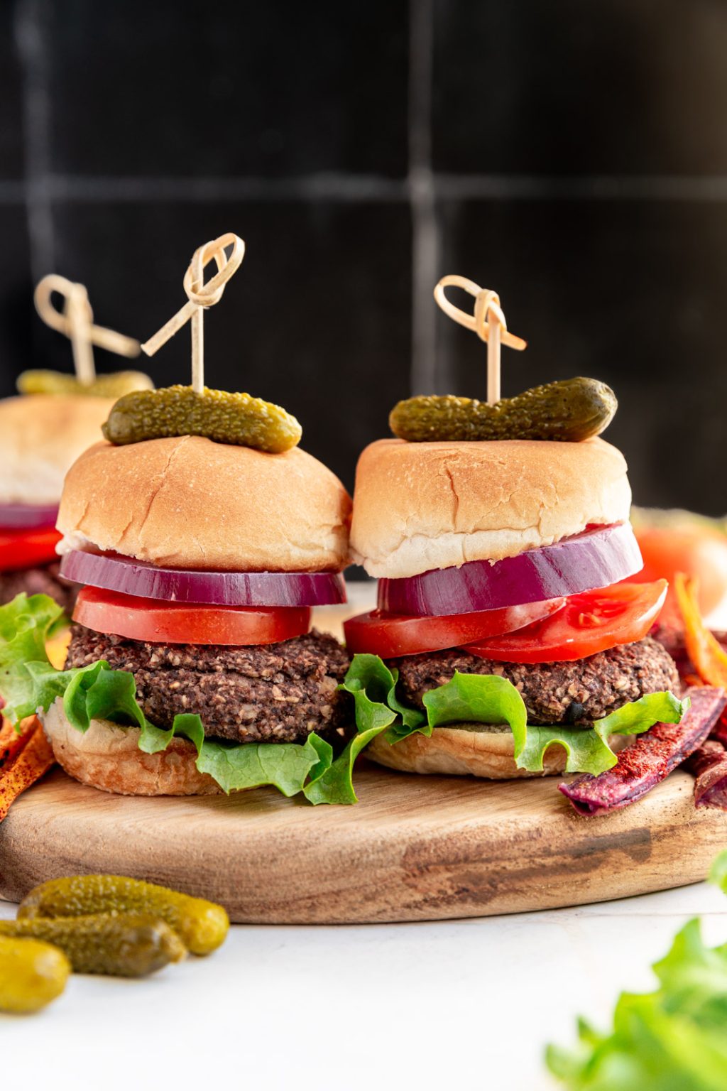 Vegan Sliders (Gluten-Free, Oil-Free) - At Elizabeth's Table