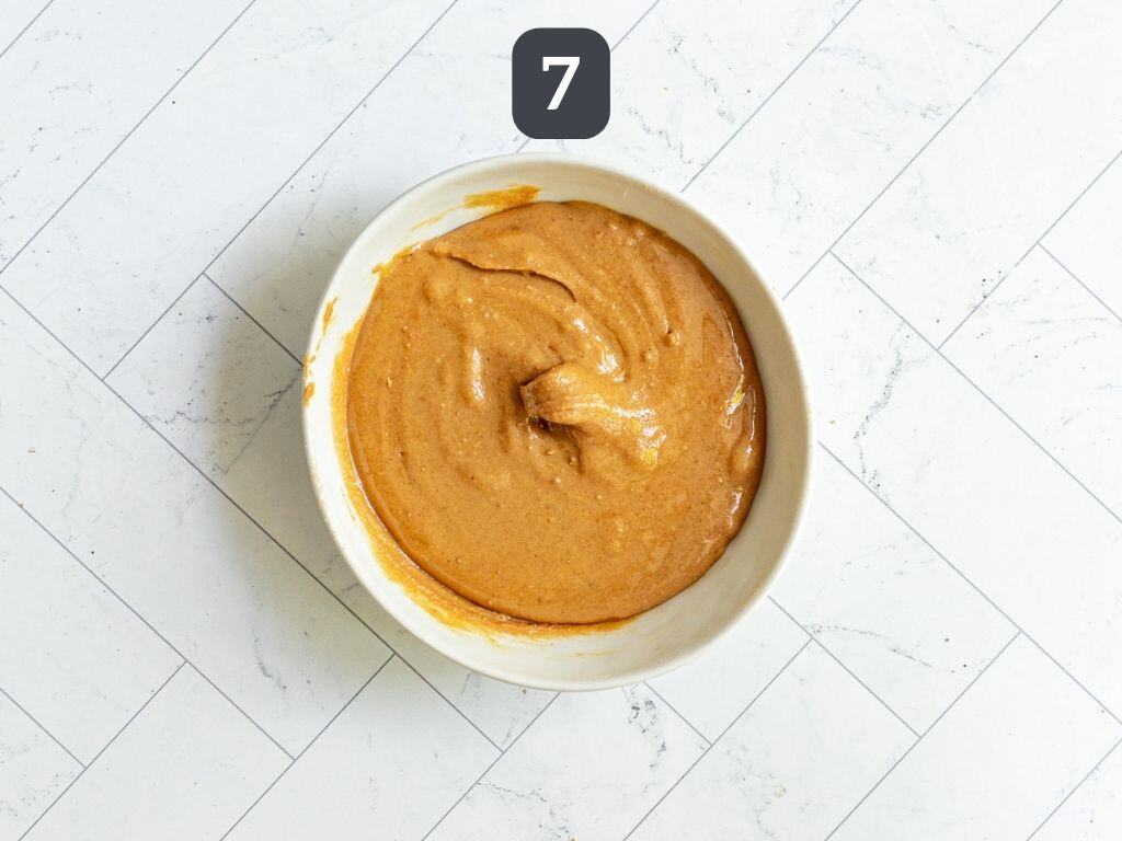 Vegan Peanut Butter Sandwich Cookies Step 7 - mix the filling.