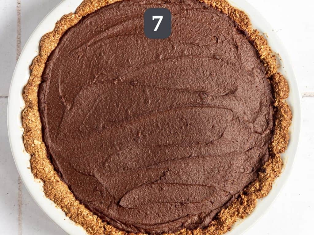 Vegan Chocolate Pie Step 7