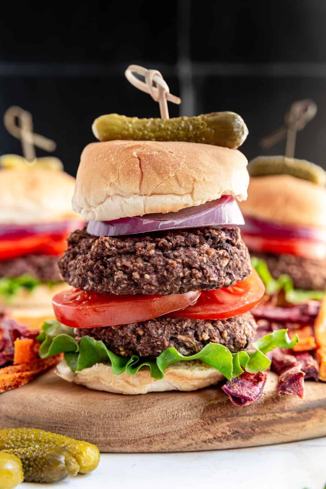 Vegan Sliders double decker