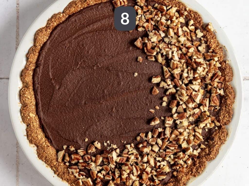 Vegan Chocolate Pie Step 8