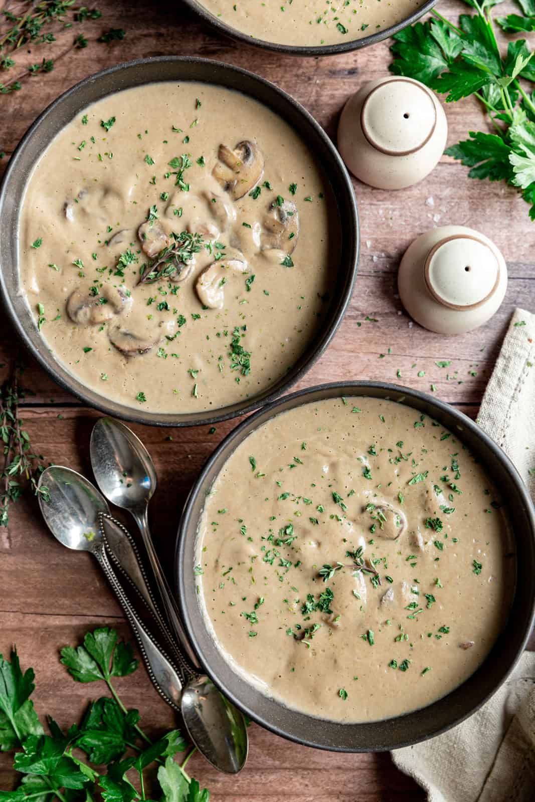 Vegan Cream of Mushroom Soup
