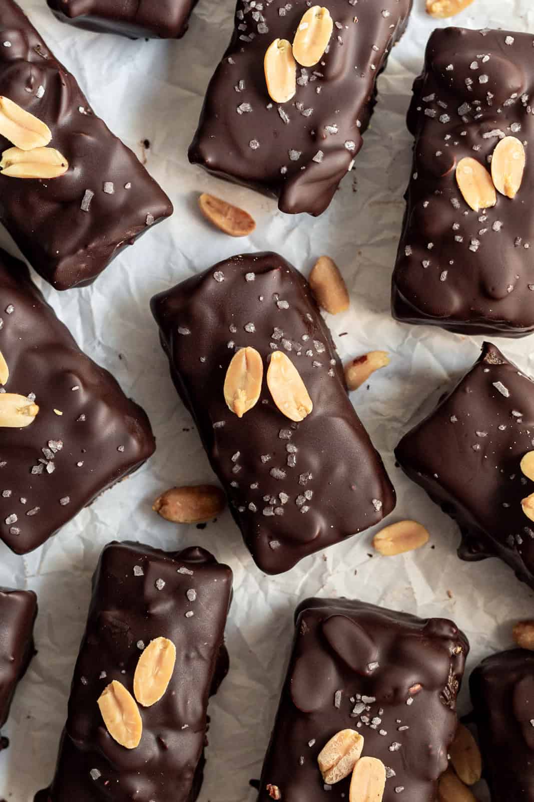 Healthy Vegan Snickers Bars with Dates