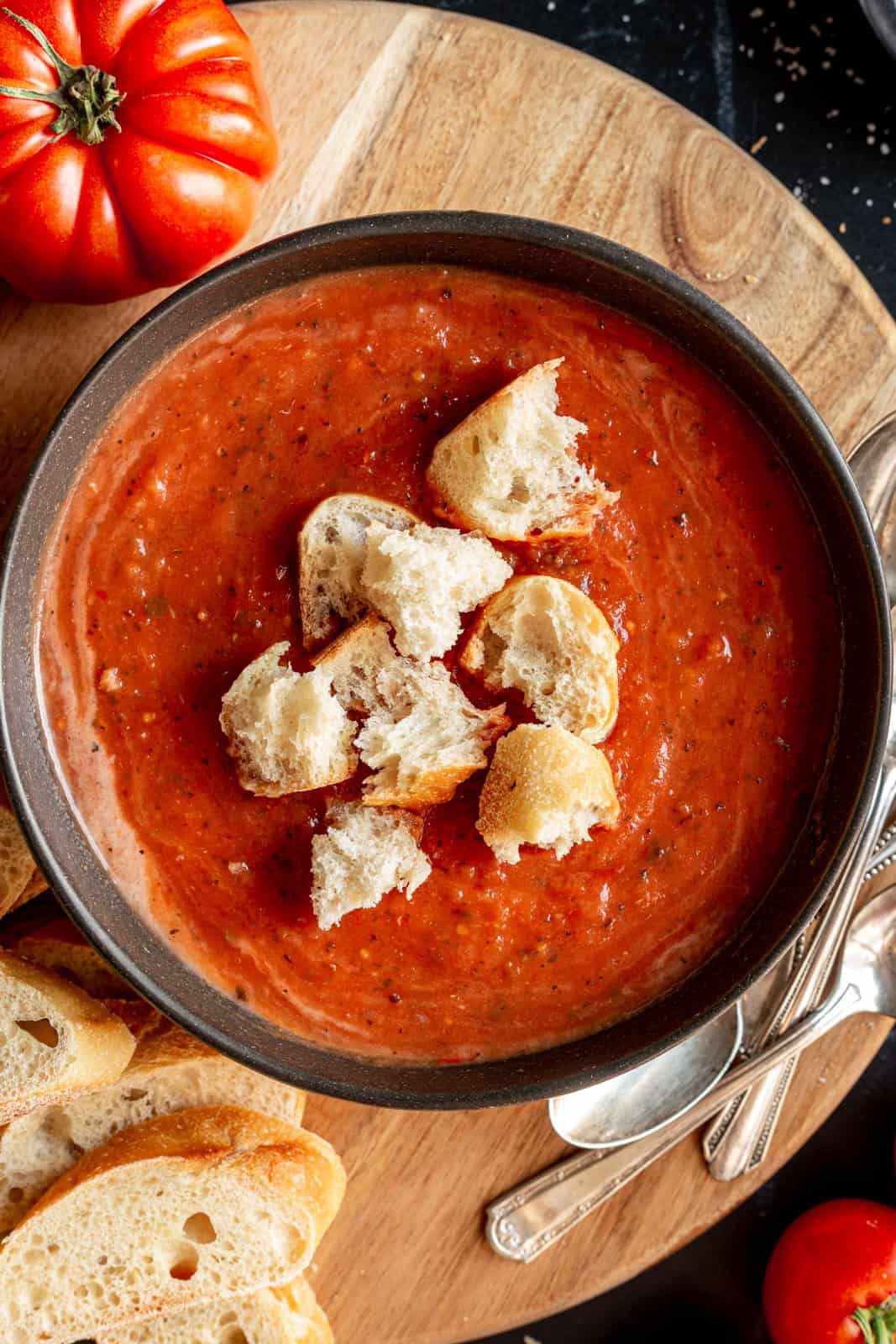 Oil-Free Roasted Tomato Soup (Vegan)