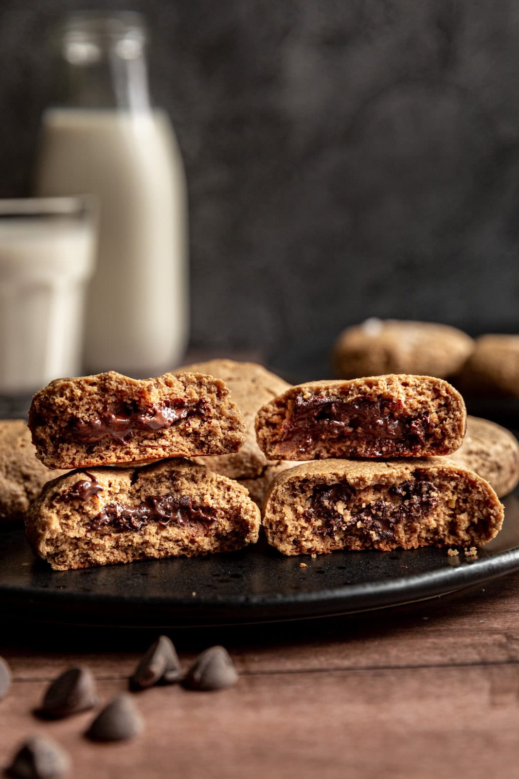 Vegan Chocolate Filled Cookies