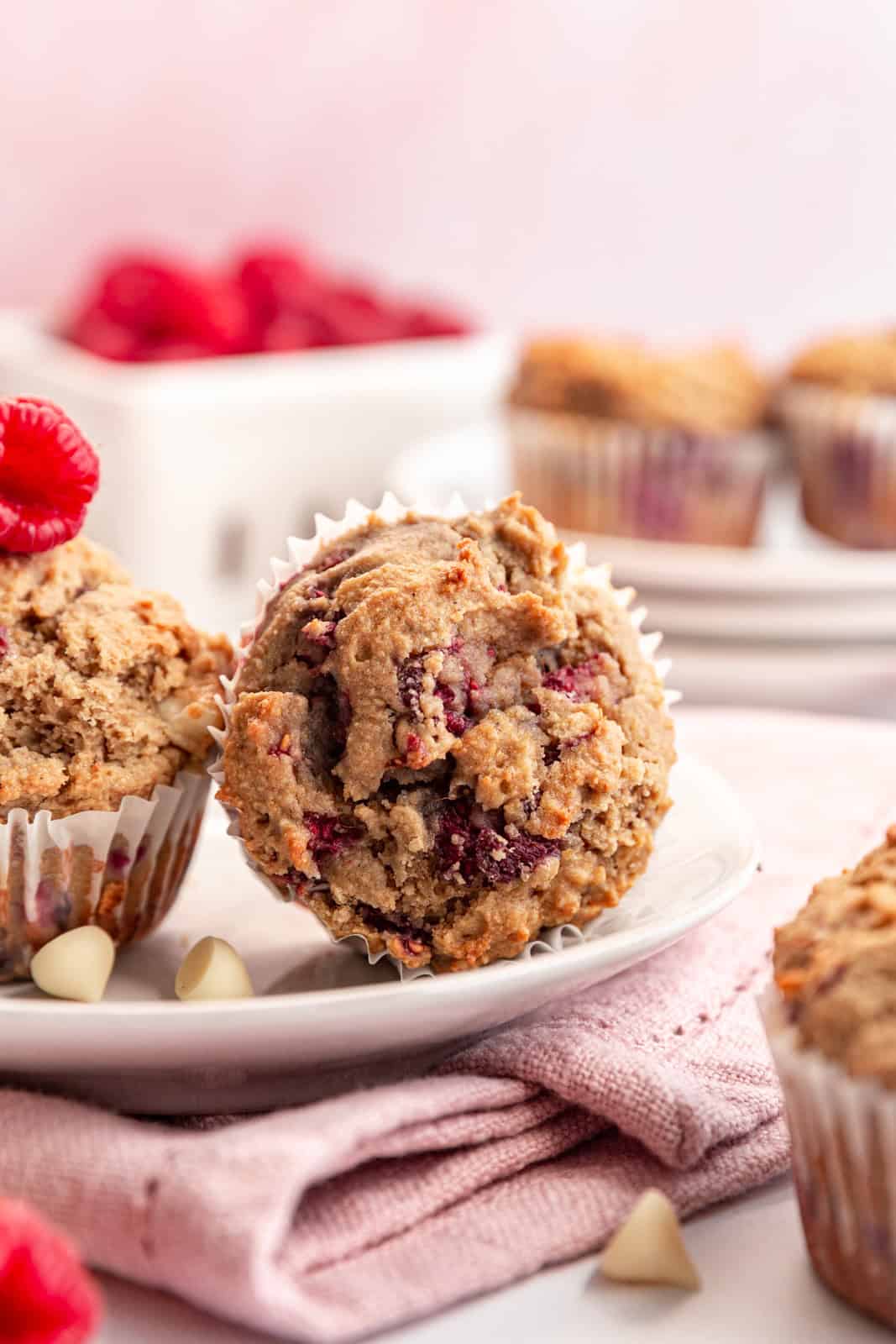 Vegan Raspberry Muffins (Gluten-Free)