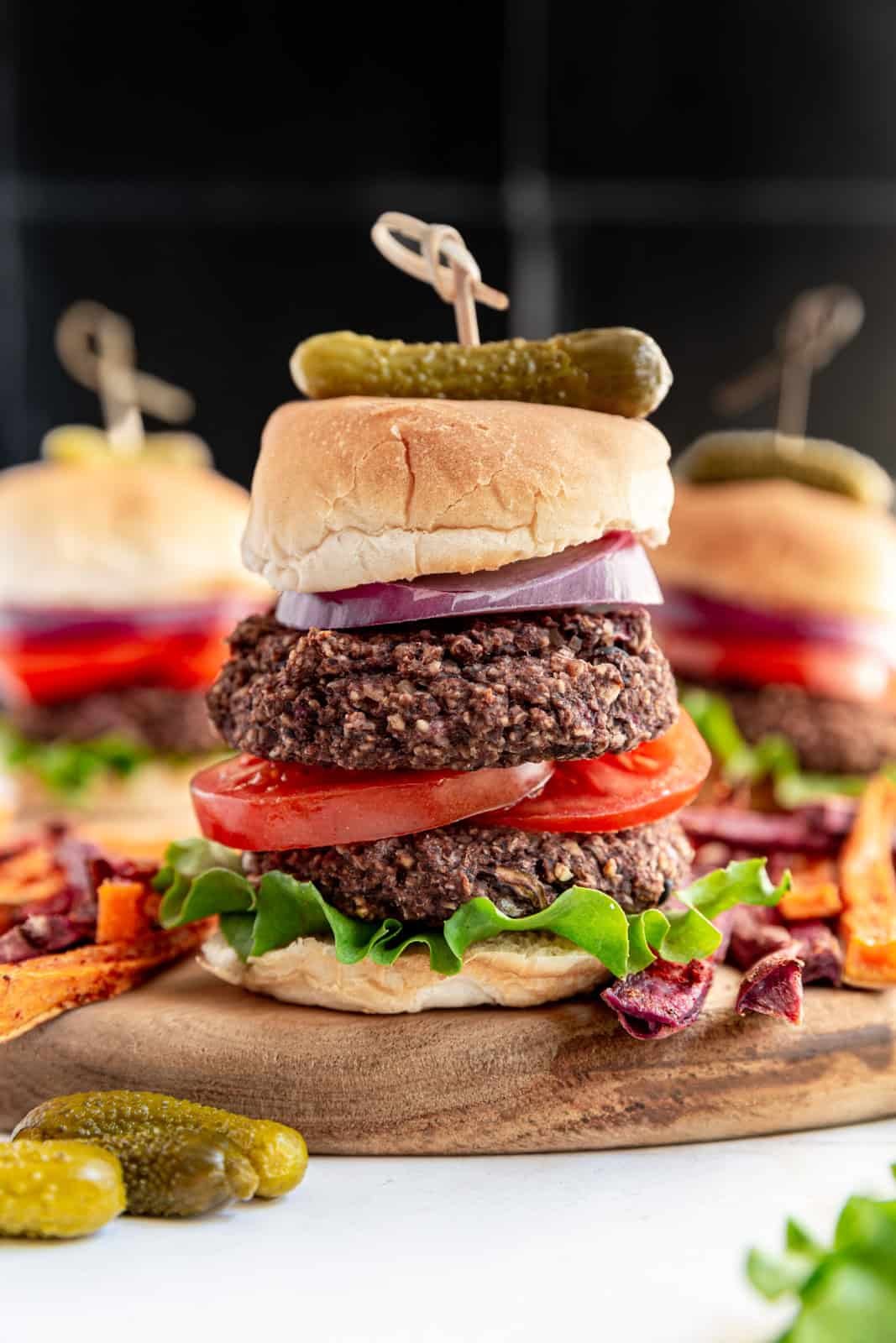 Vegan Sliders double decker