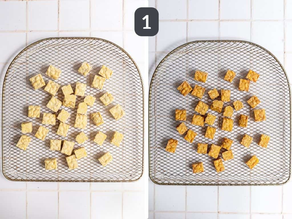 Air Fried Tempeh Step 1