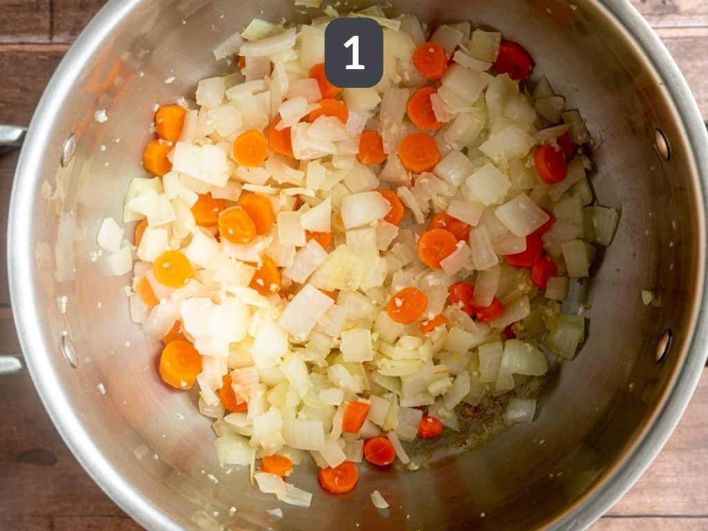 Vegan Cream of Mushroom Soup Step 1