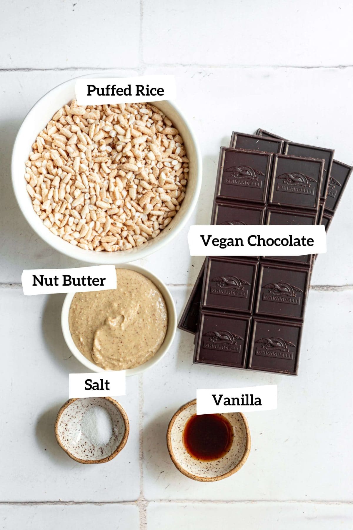 Vegan Crunch Bars Ingrdients