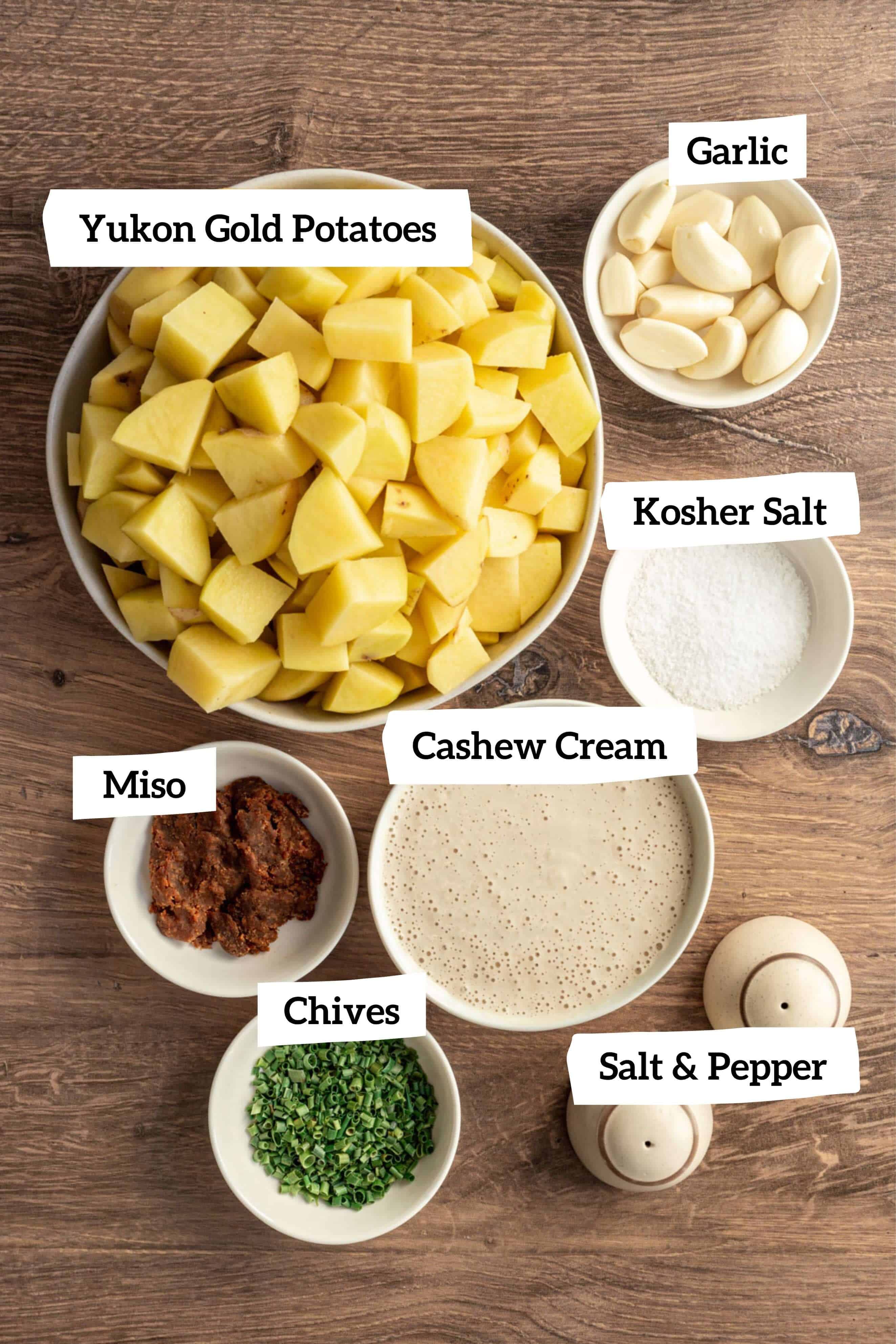 Vegan Mashed Potatoes Ingredients