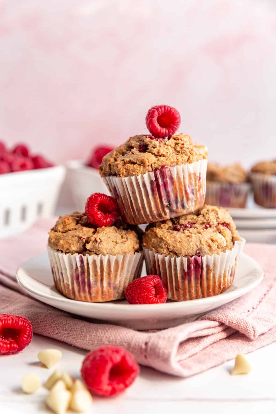 Vegan Raspberry Muffins (Gluten-Free)