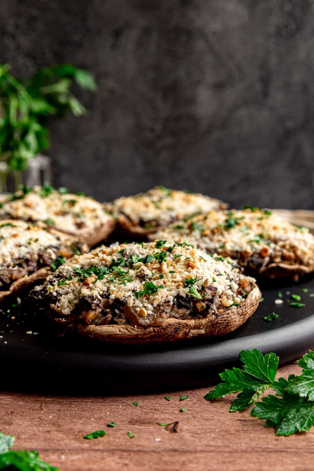 Vegan Stuffed Portobello Mushrooms