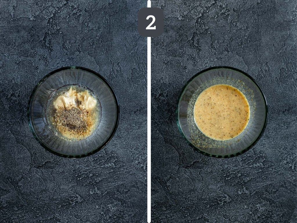 Air Fryer Cauliflower Steaks Step 2