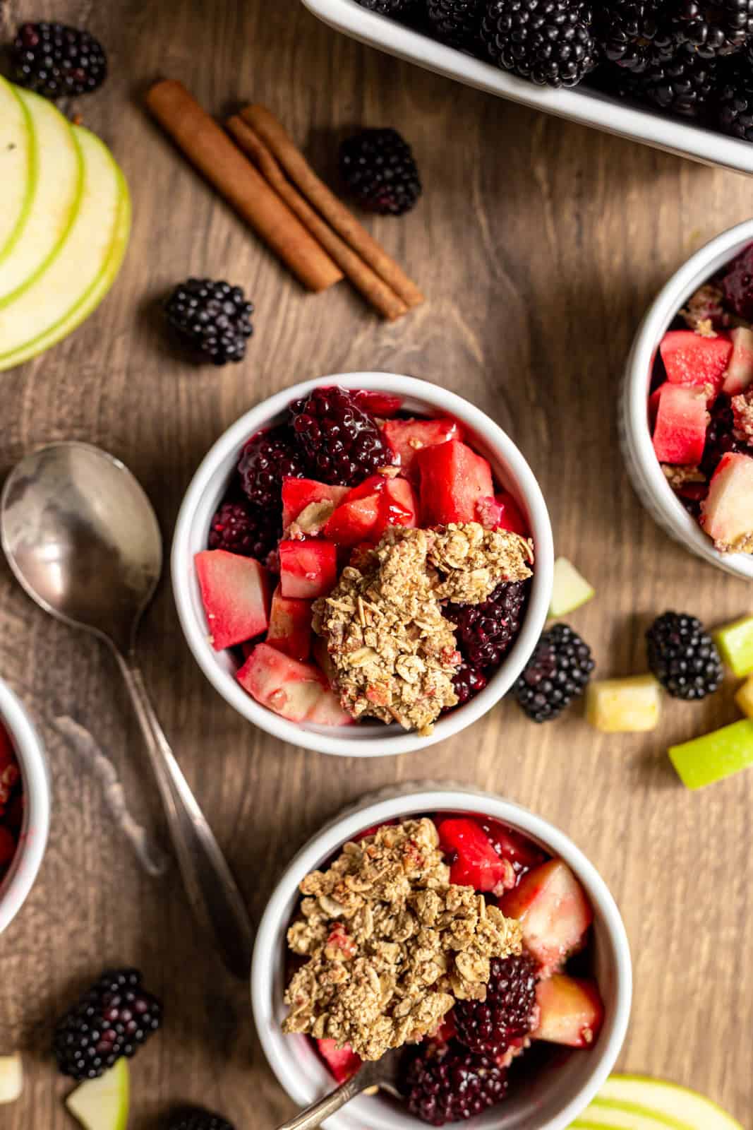 Apple and Blackberry Crumble