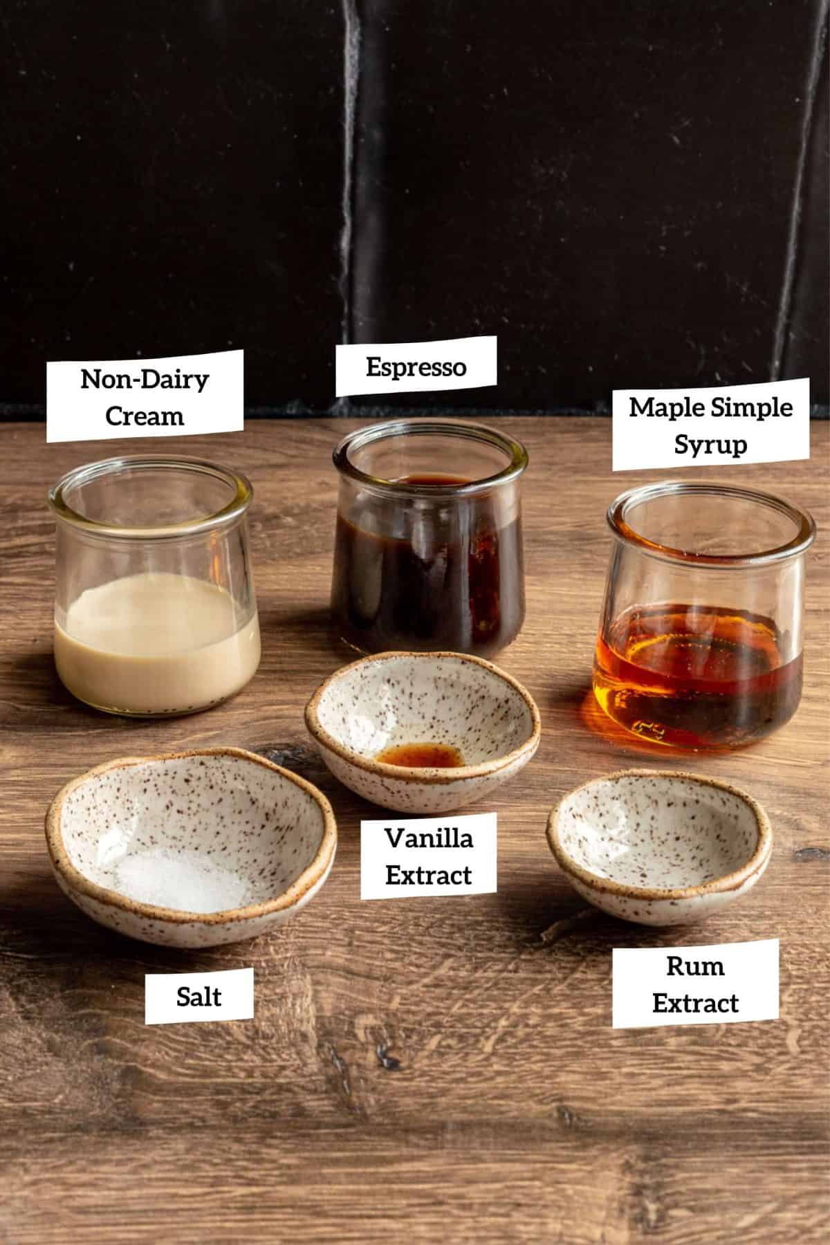 Espresso Martini Mocktail Ingredients