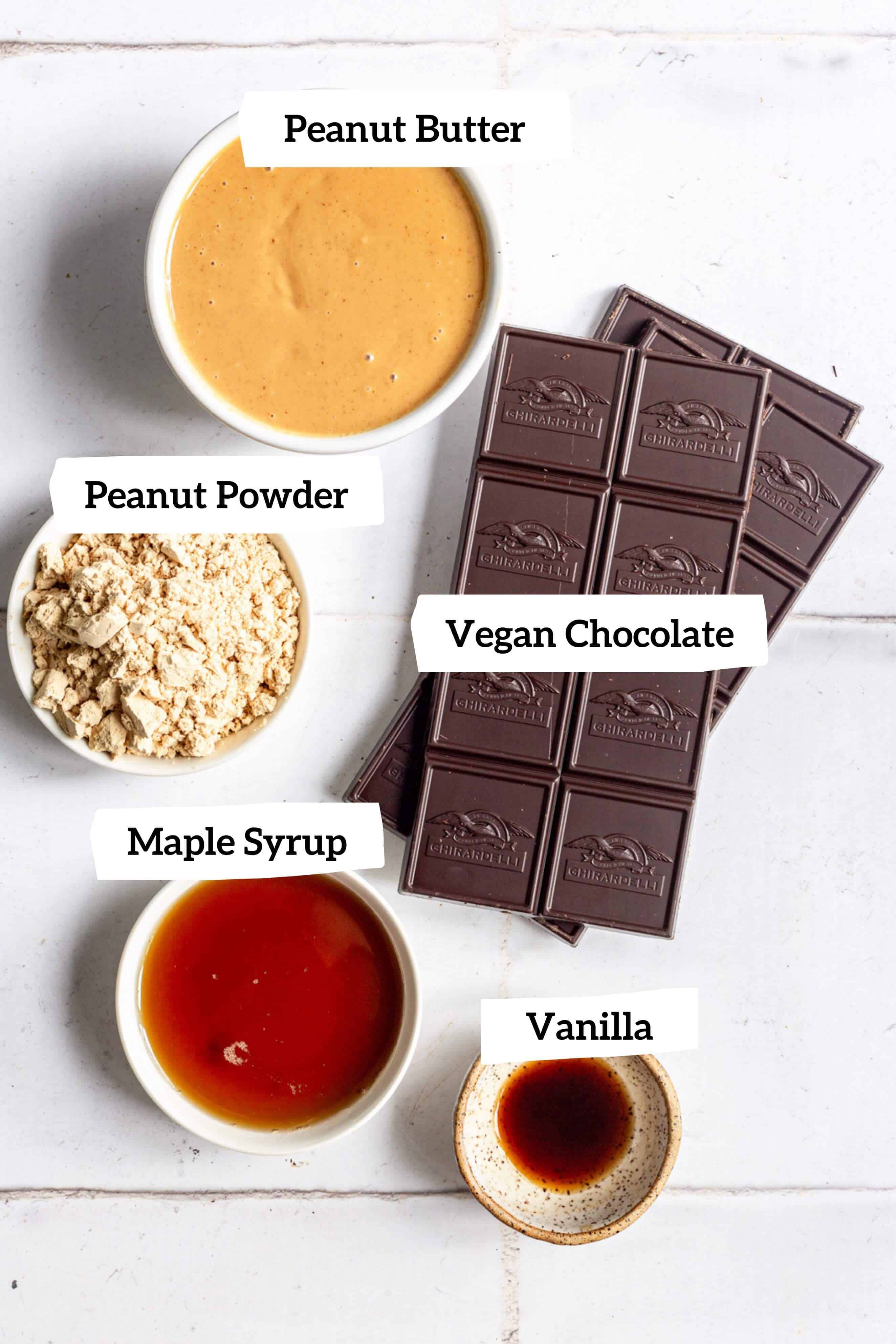 Healthy Peanut Butter Cups Ingredients