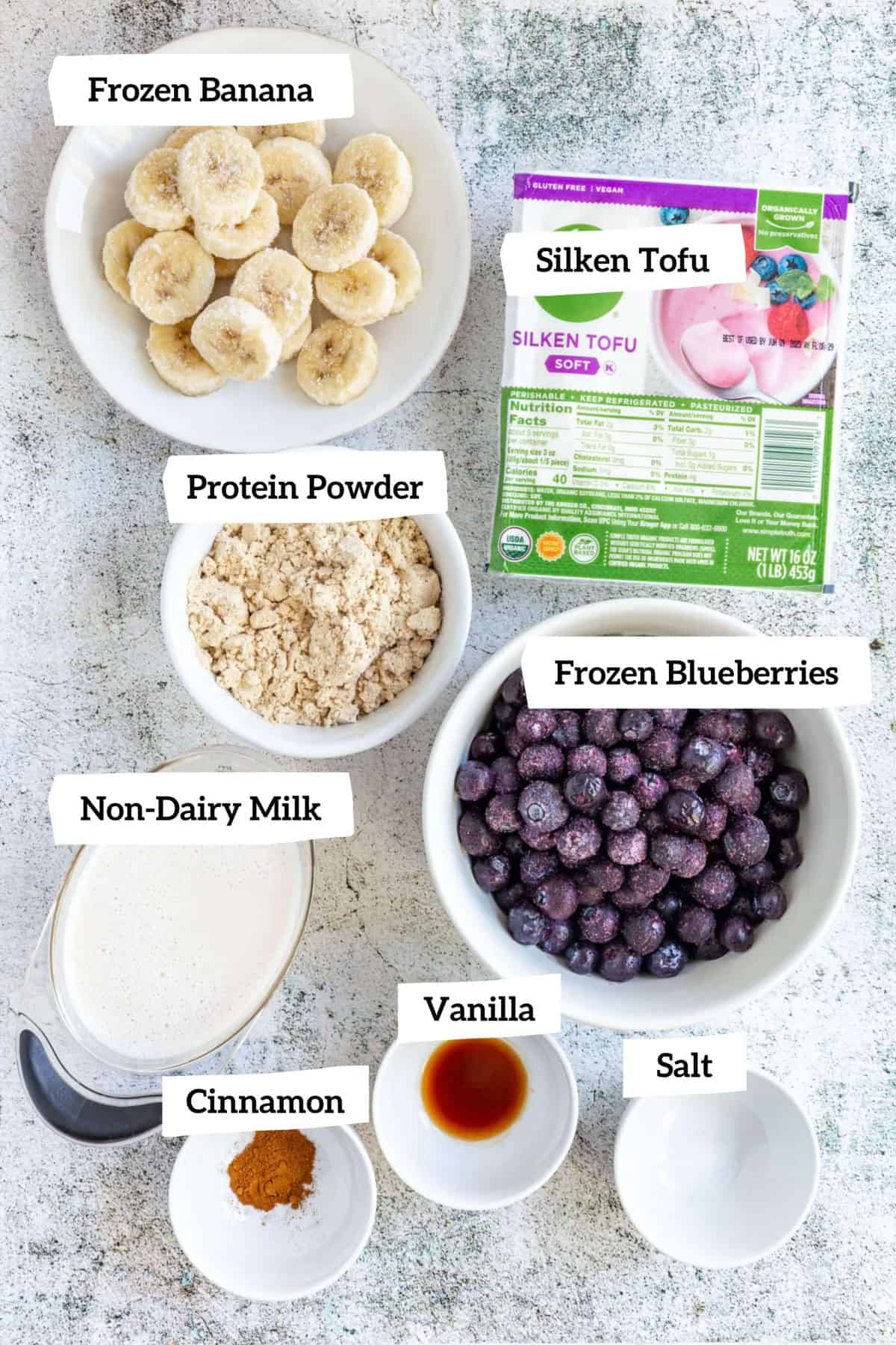 Silken Tofu Smoothie Ingredients