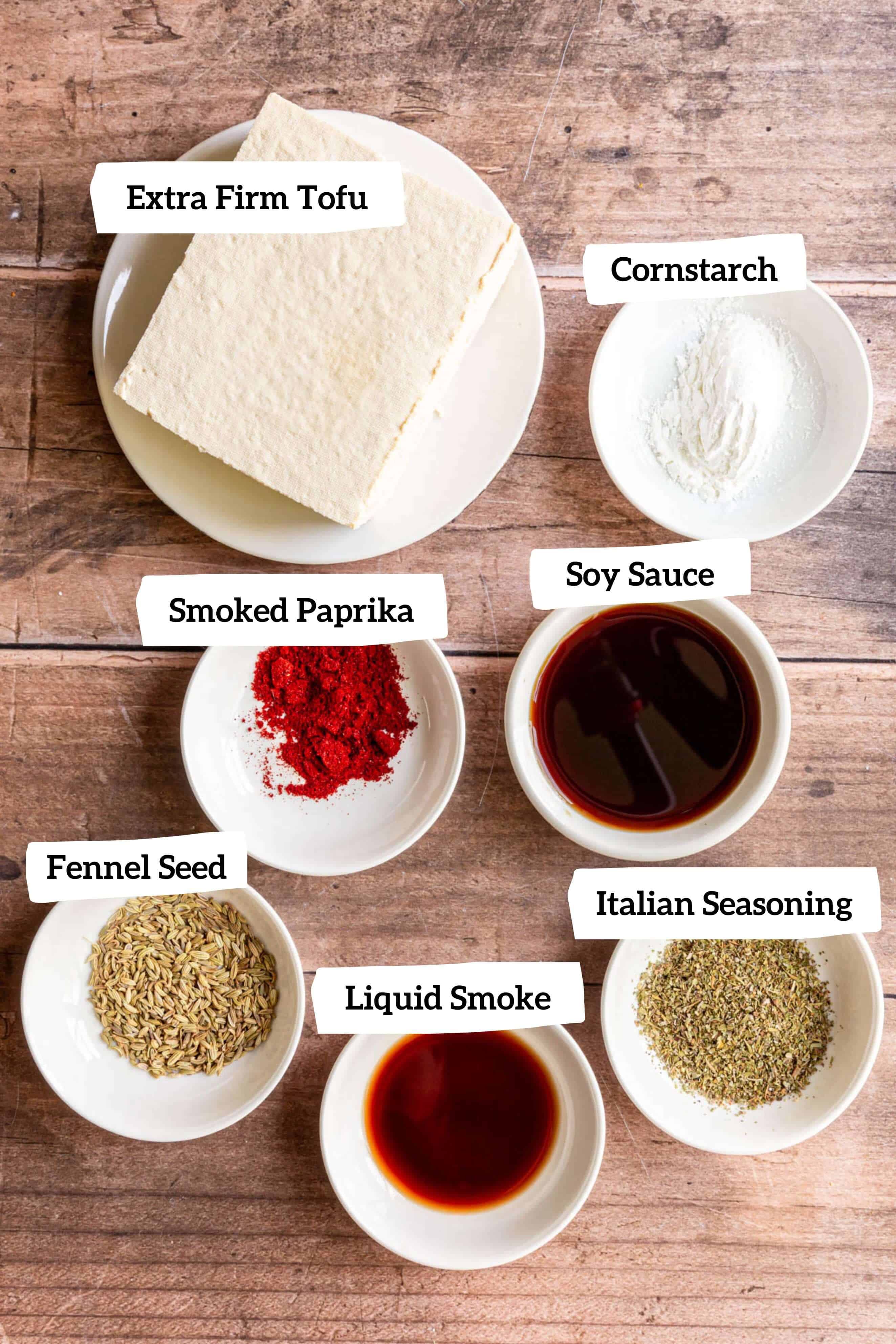 Tofu Breakfast Sausage Crumbles Ingredients
