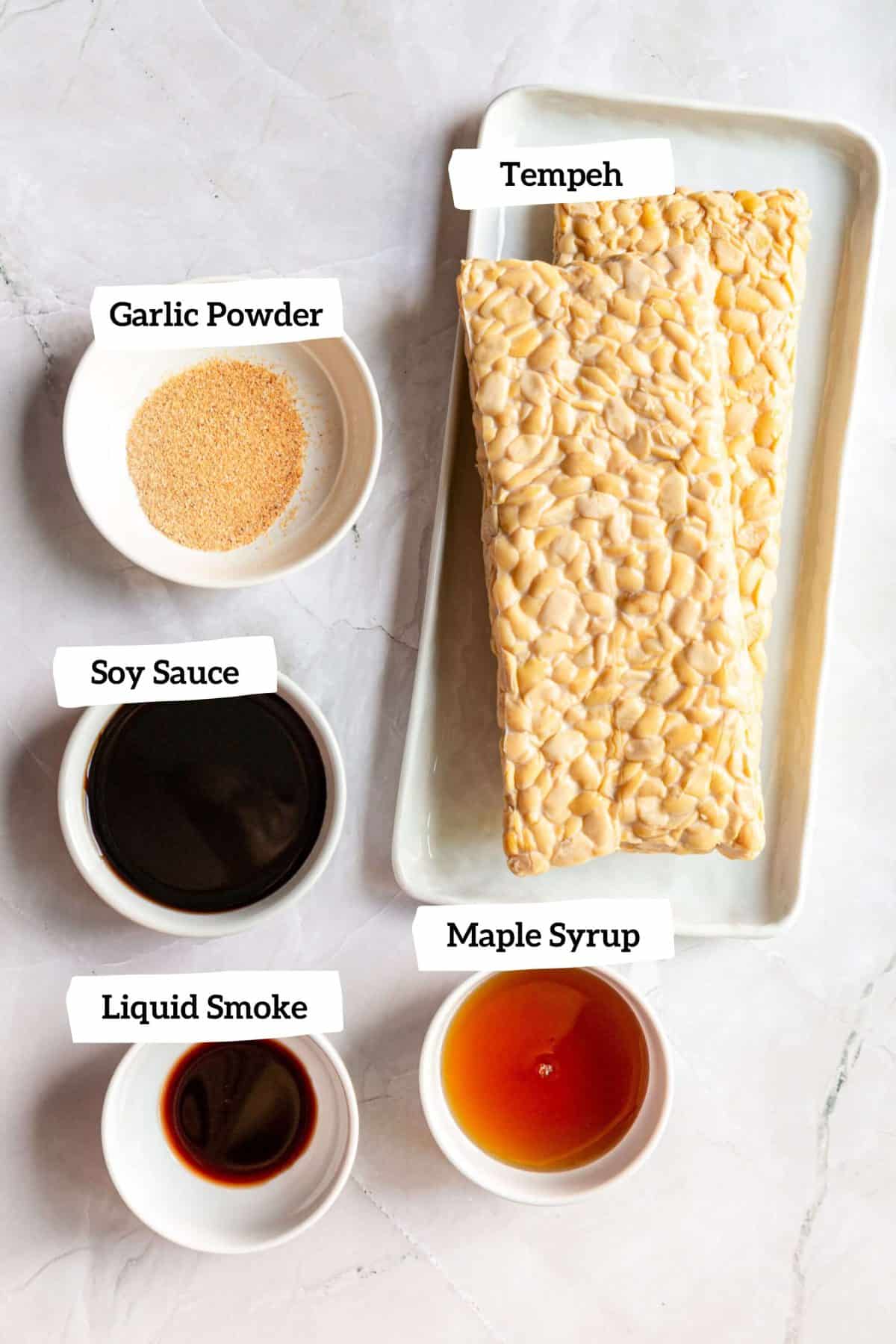 Vegan Cobb Salad Tempeh Ingredients