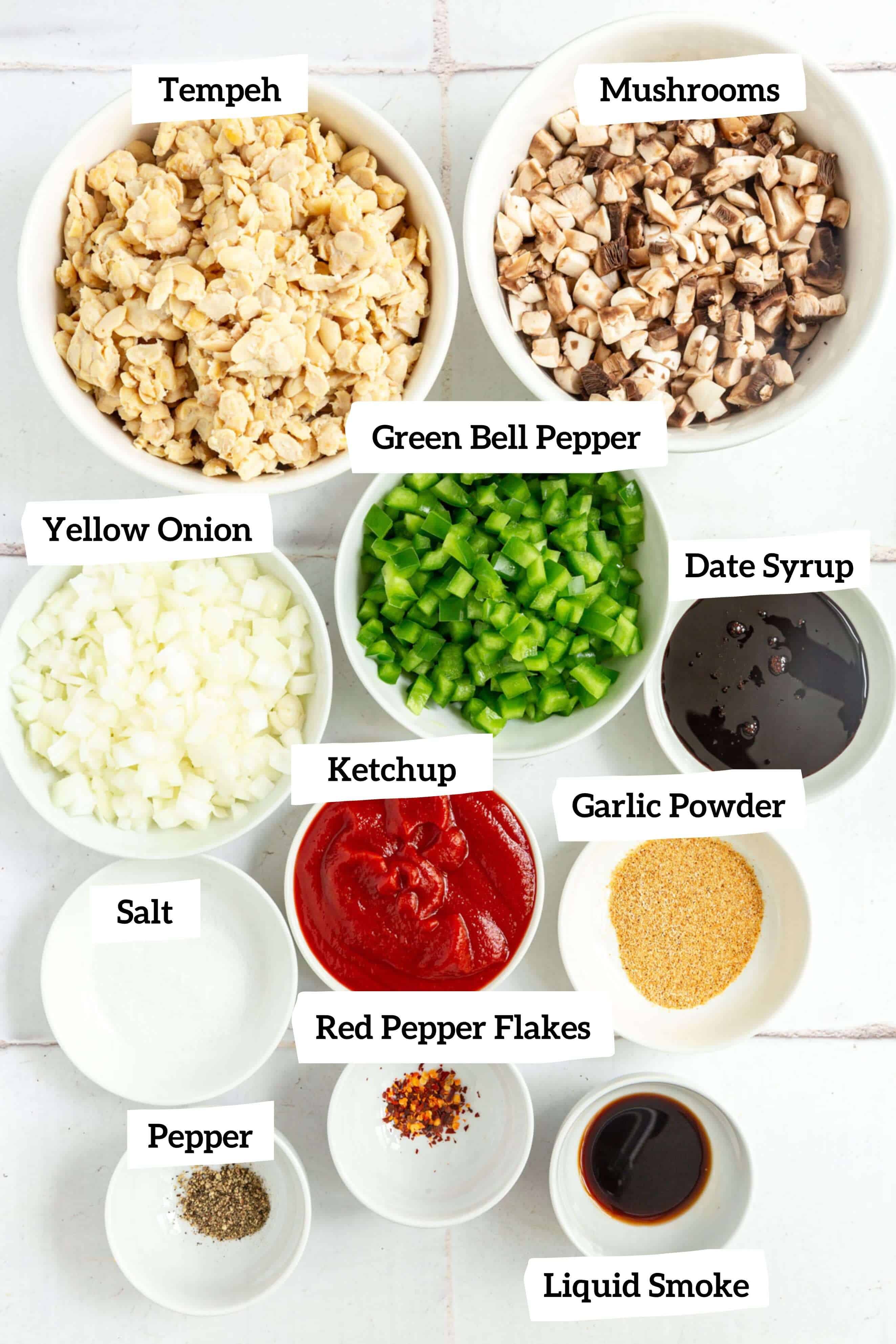 Plant-Based Sloppy Joes Ingredients