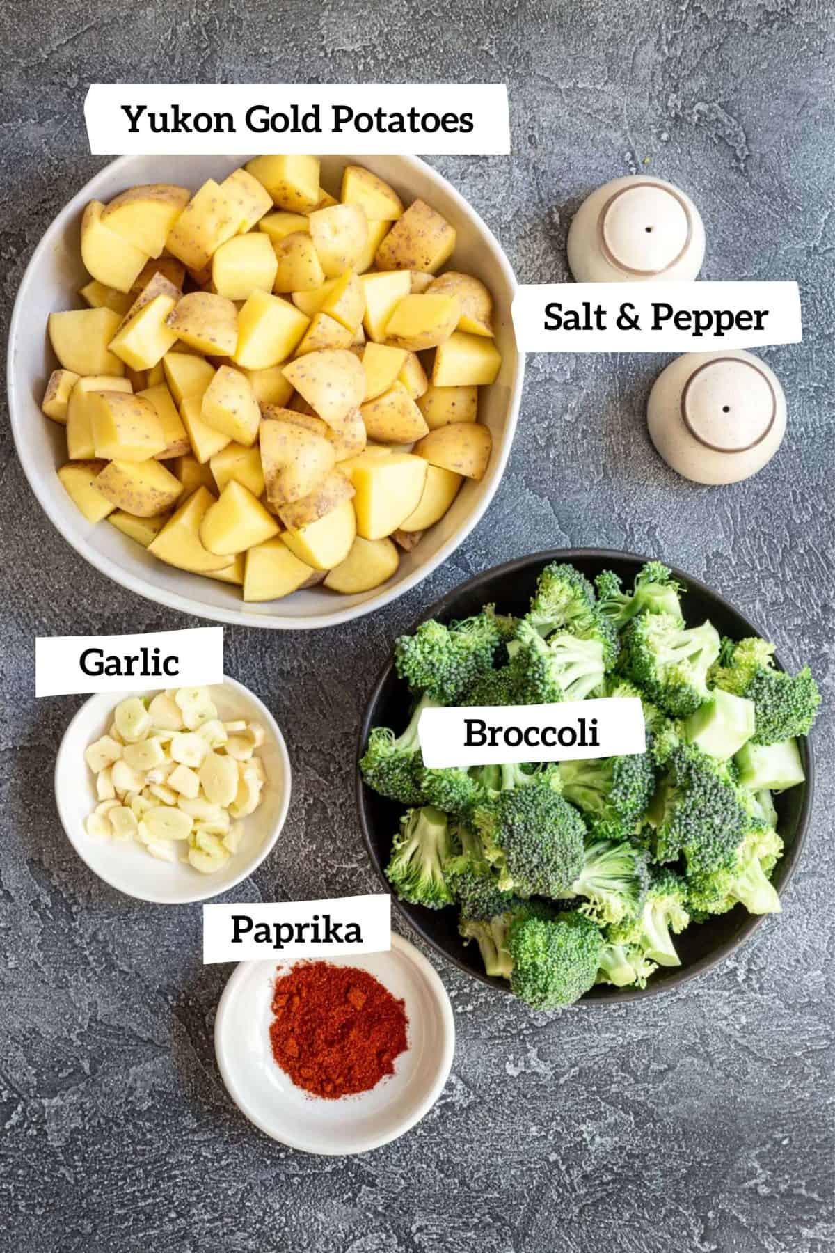 Vegan Roasted Broccoli and Potatoes Ingredients