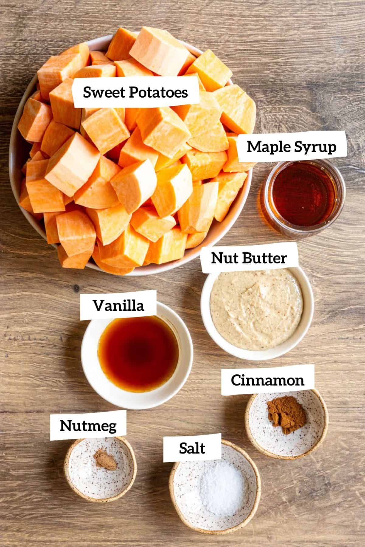 Vegan Sweet Potato Casserole Filling Ingredients