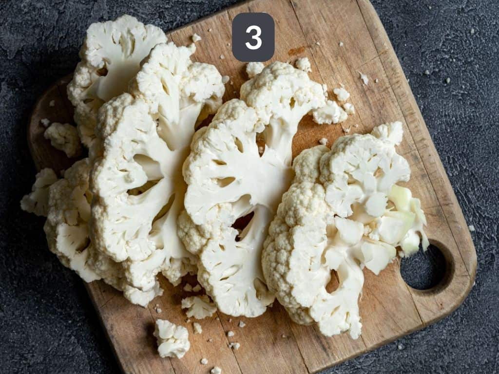 Air Fryer Cauliflower Steaks Step 3