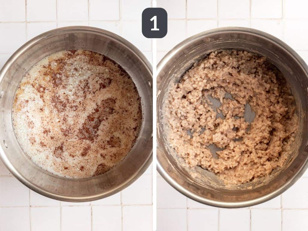 Oat Milk Rice Pudding Step 1