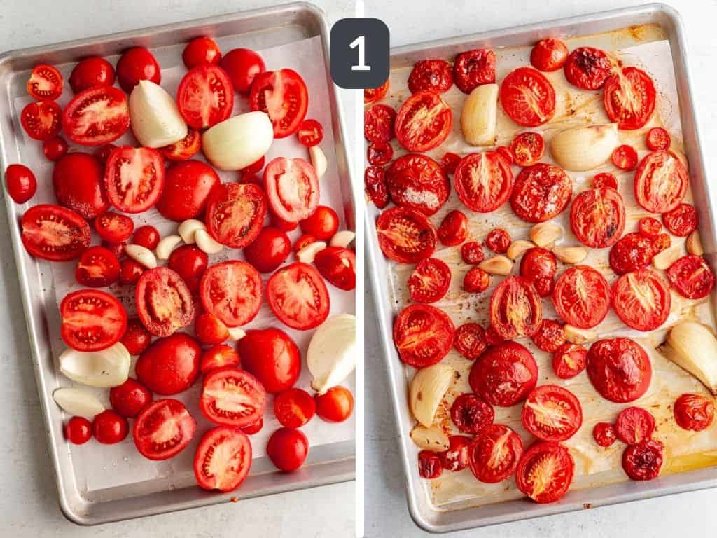 Oil-Free Roasted Tomato Soup Step 1