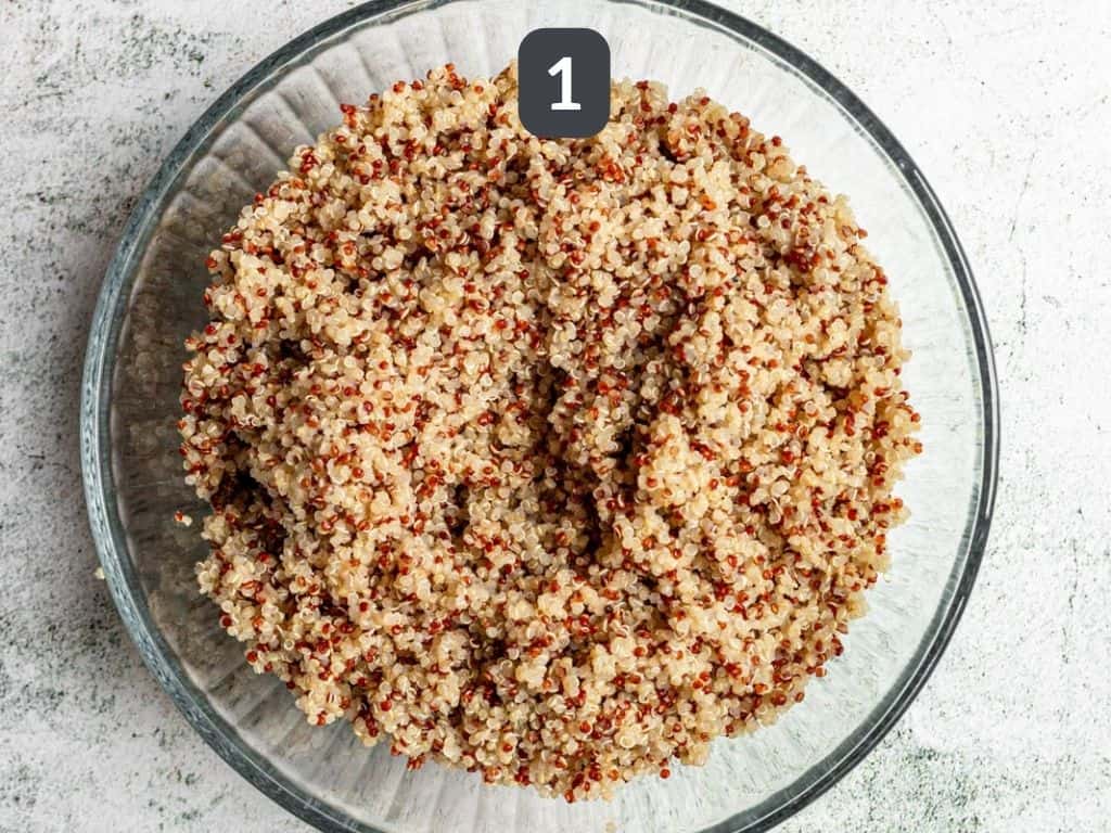Quinoa Chickpea Salad Step 1