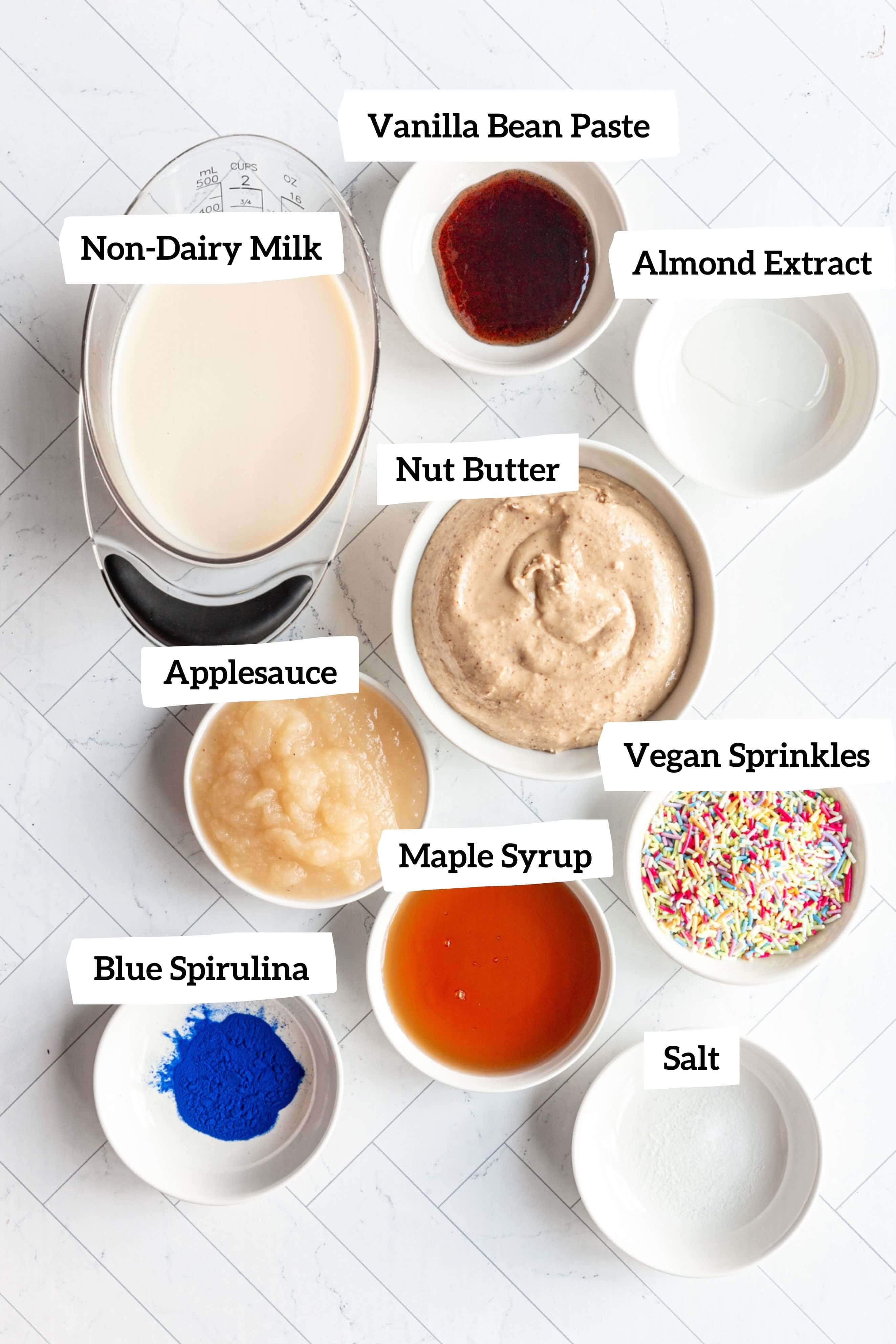 Vegan Birthday Cake Batter Ice Cream Ingredients