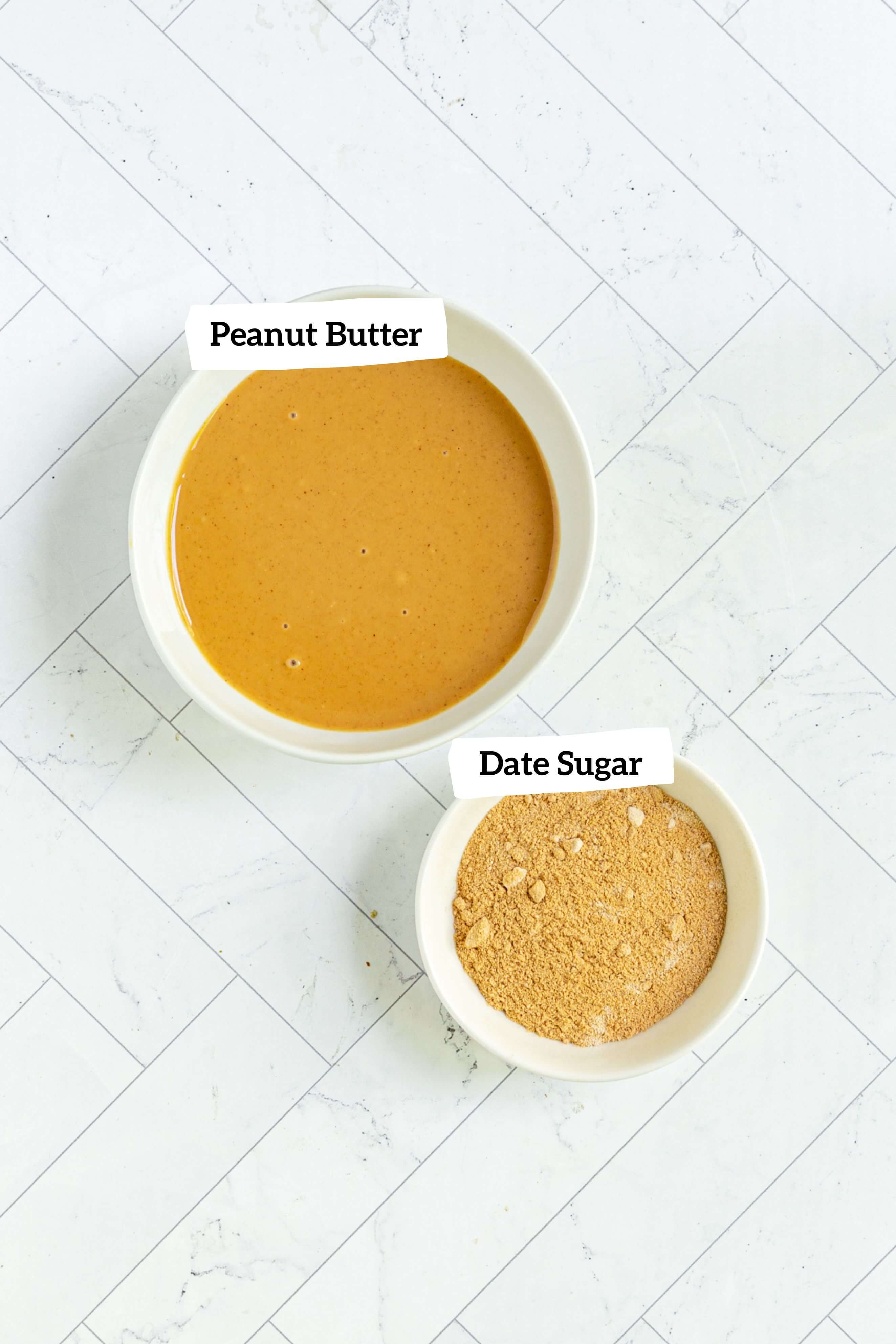 Peanut butter filling ingredients.