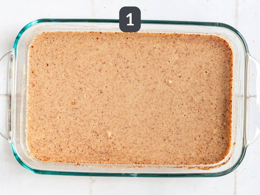 Vegan High Protein French Toast Step 1 - whisk the egg mixture.