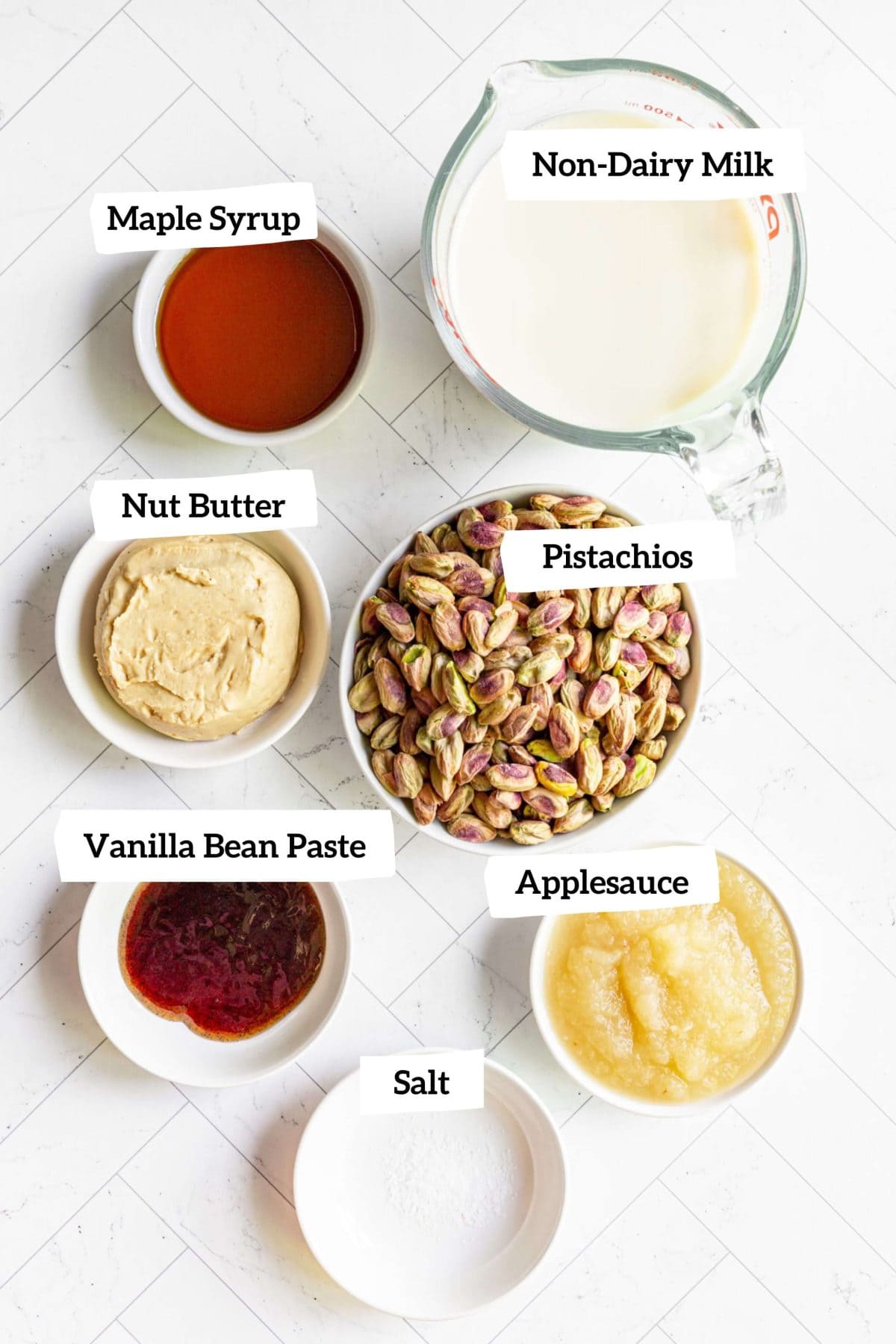 Vegan Pistachio Ice Cream Ingredients