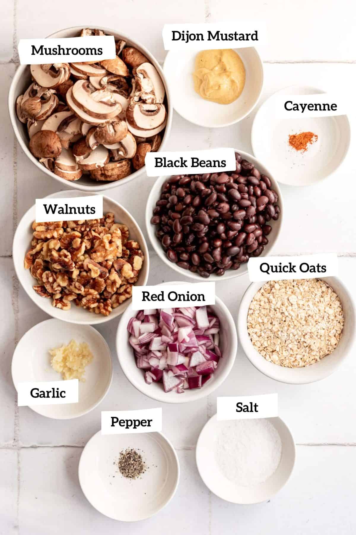 Vegan Sliders Ingredients