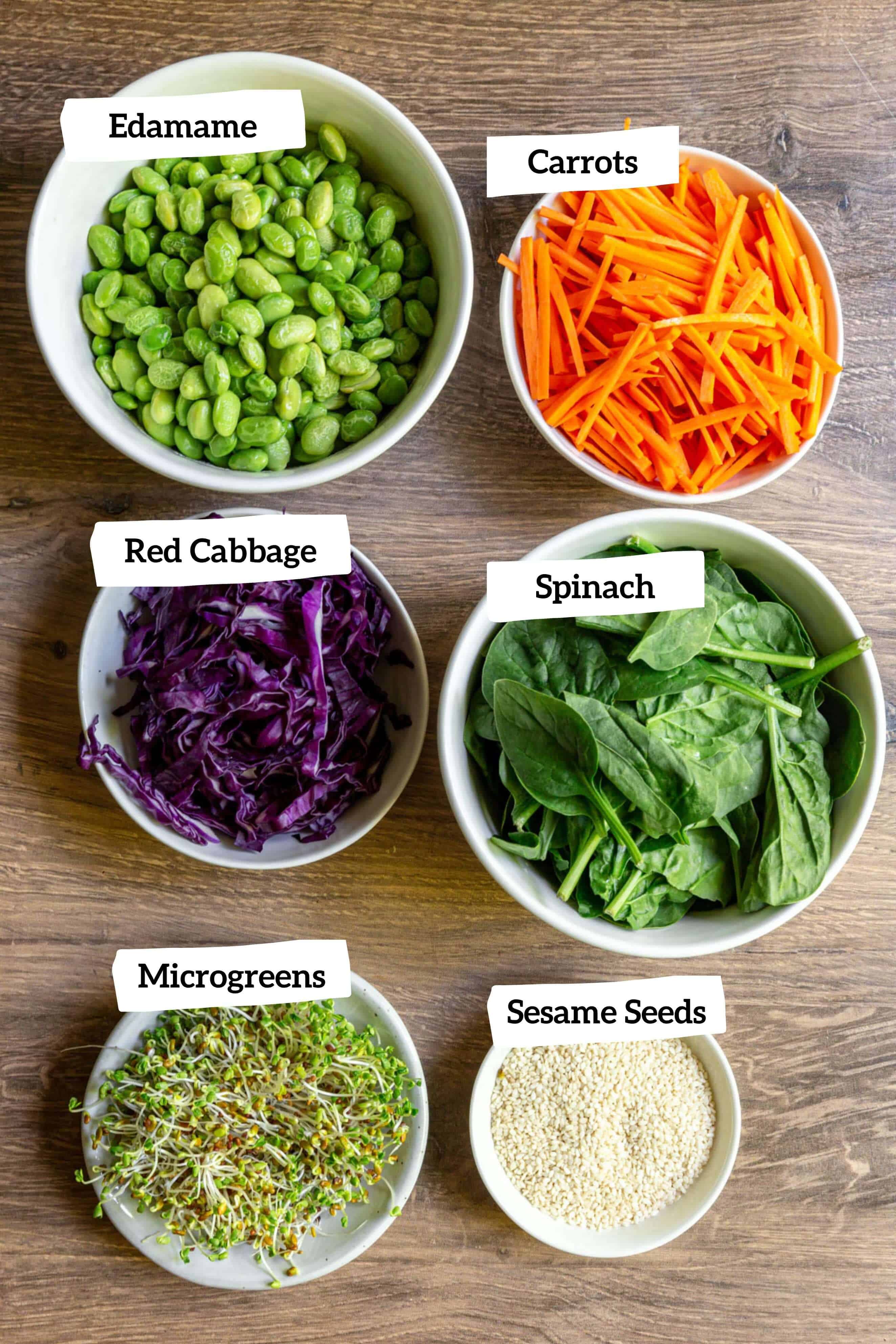 Vegetable ingredients.