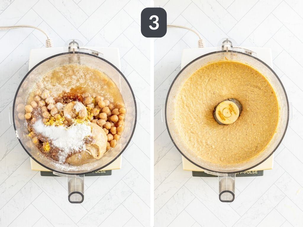 Vegan Lemon Brownies (Blondies) Step 3 - blend the ingredients.