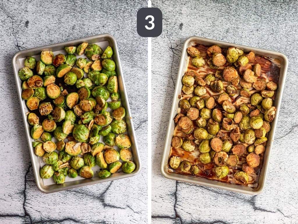 Maple Balsamic Brussels Sprouts Step 3