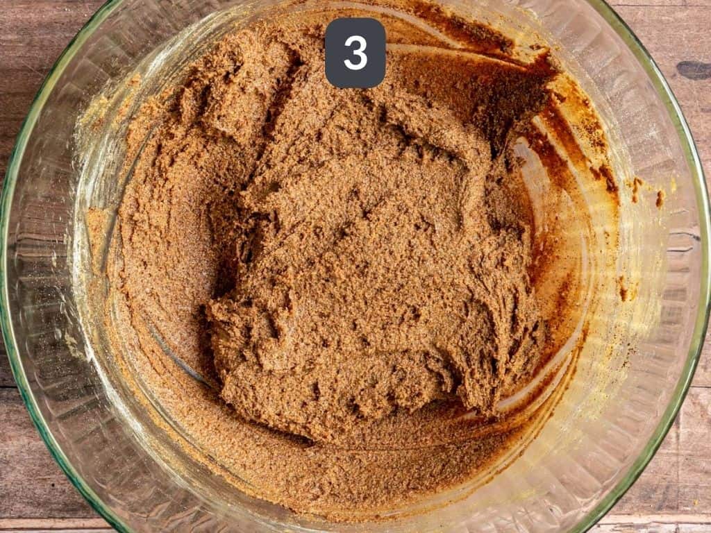 Vegan Coffee Cookies Step 3 - add the dry ingredients.