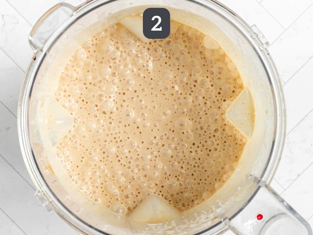 Vegan Neapolitan Ice Cream Step 2 - blend the base ingredients.