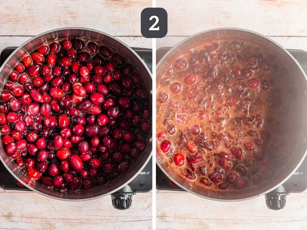 Refined Sugar Free Cranberry Sauce Step 2