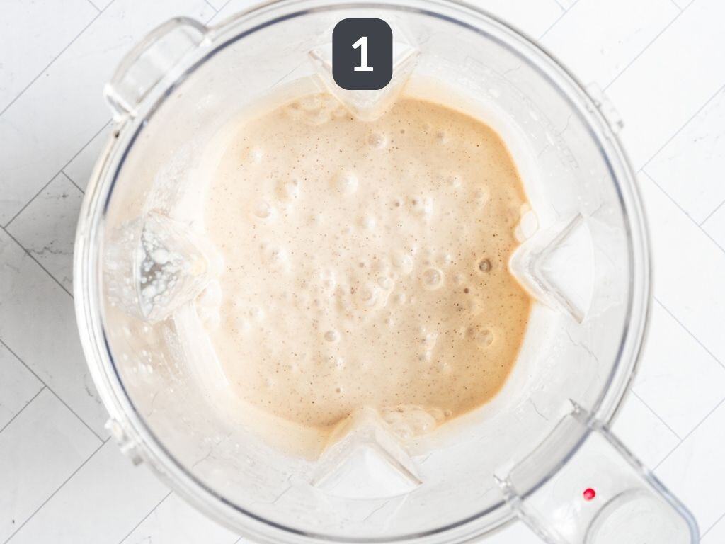 Vegan Birthday Cake Batter Ice Cream Step 1 - blend the main ingredients.