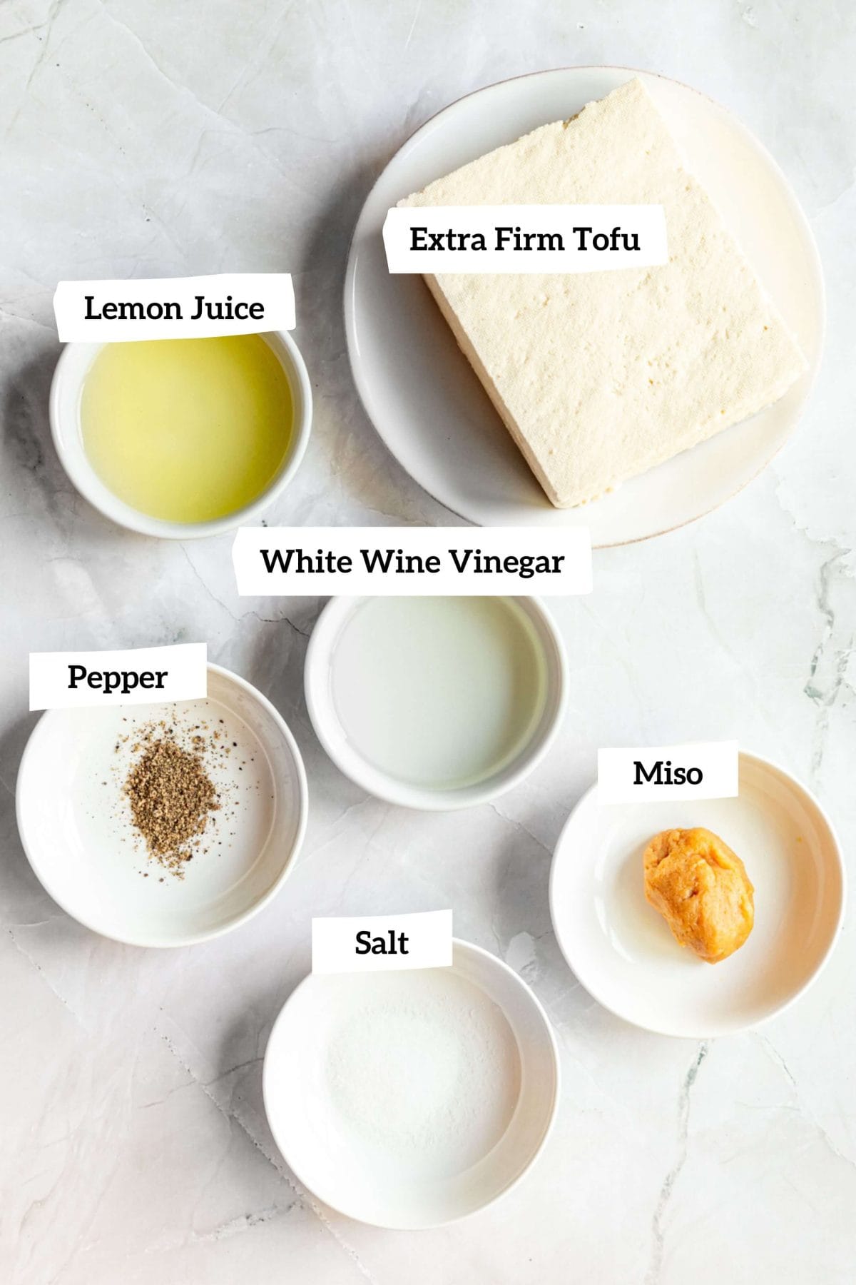 Vegan Cobb Salad Tofu Cheese Ingredients