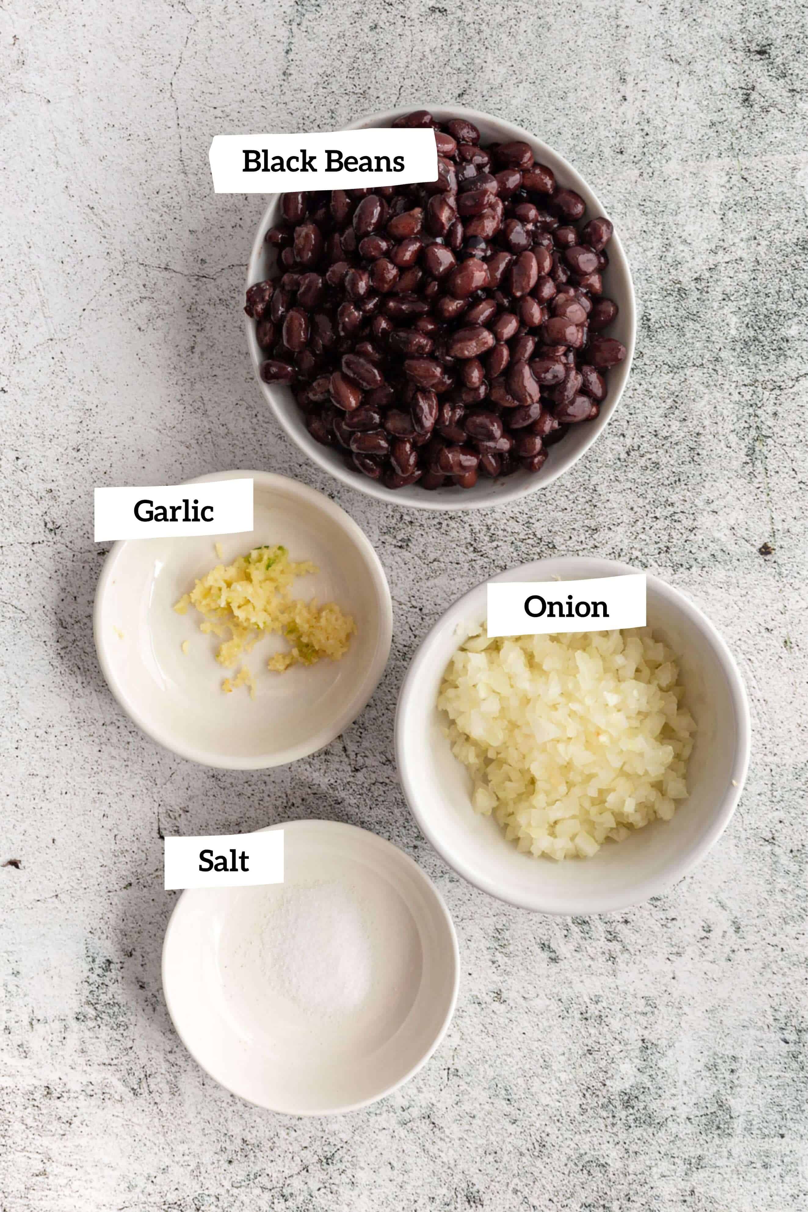 Jazzed Up Black Beans Ingredients