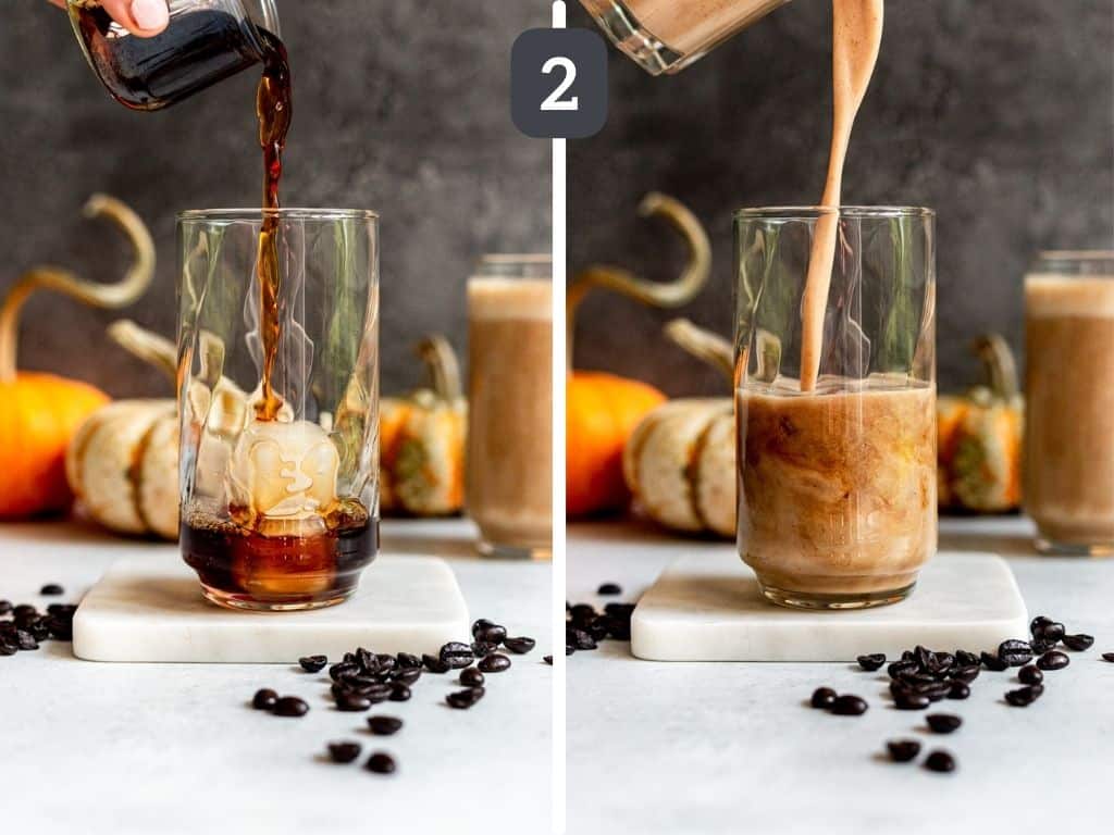 Vegan Iced Pumpkin Spice Latte Step 2