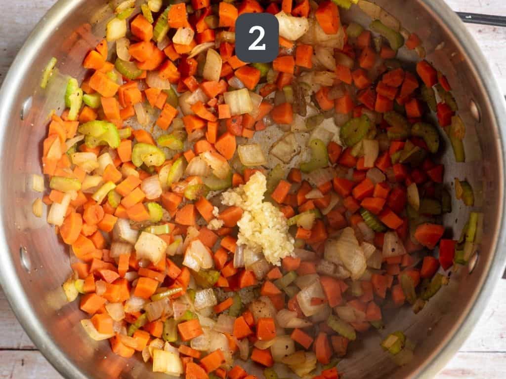 Vegan Orzo Soup Step 2