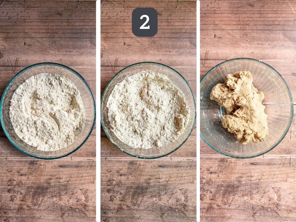 Gluten Free Vegan Blueberry Pie Step 2 - make the crust.