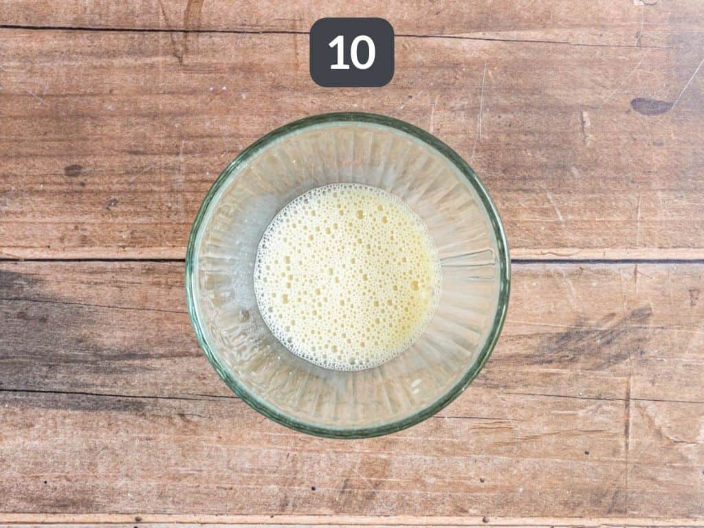 Gluten Free Vegan Blueberry Pie Step 10 - make an egg wash.